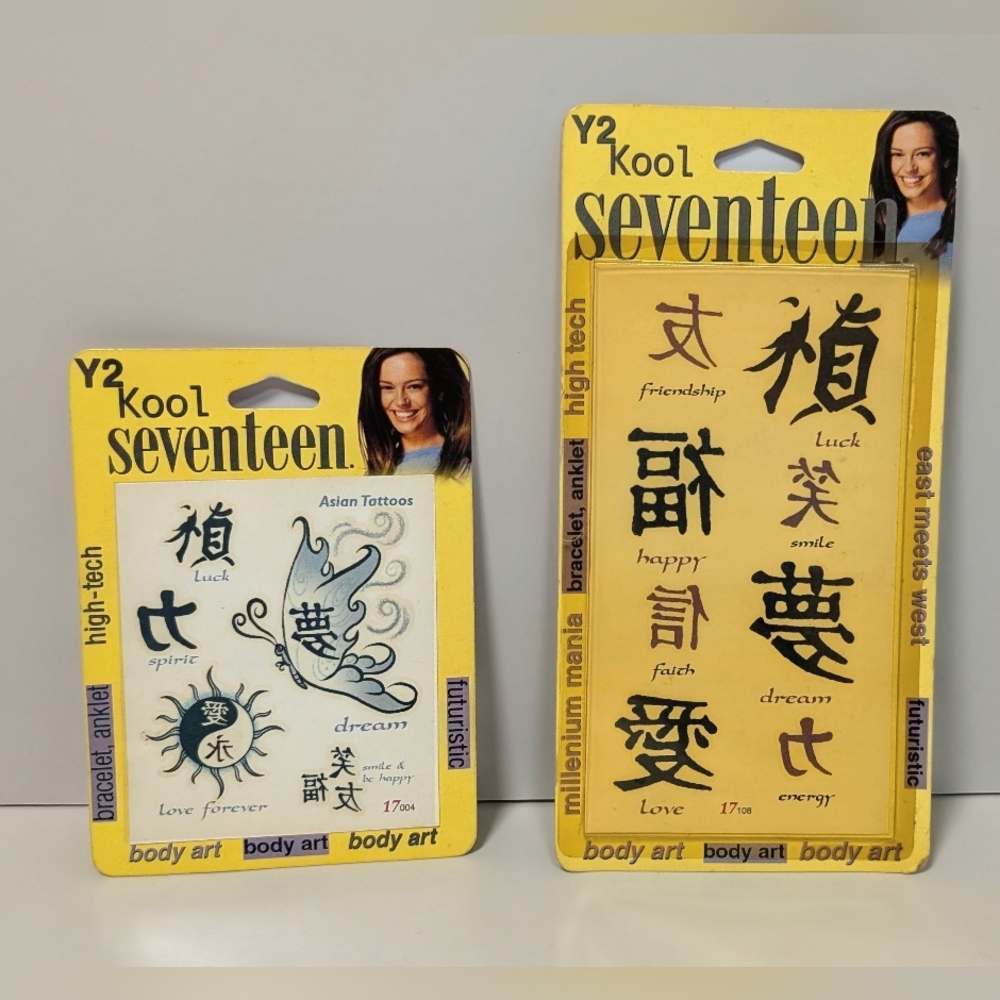 Y2Kool Sealed Tattoos – Prototype + Retail Pack – Vintage Y2K Made In the USA